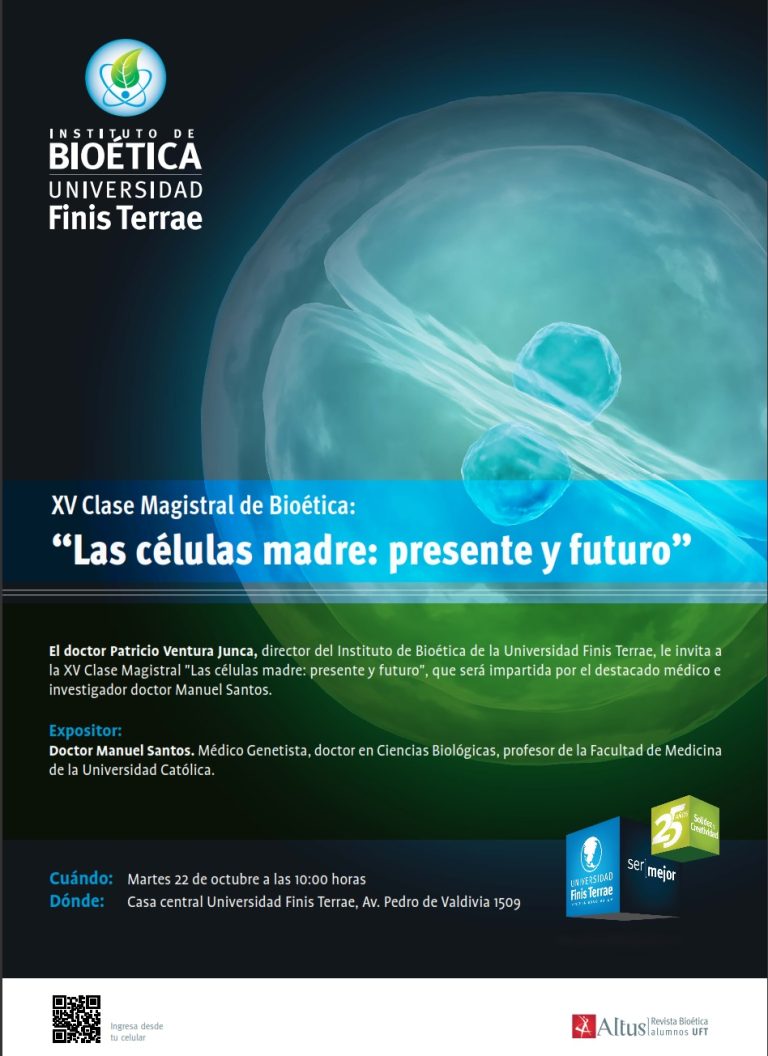 Invitacion Clase Magistral Celula Madre Instituto De Bioética