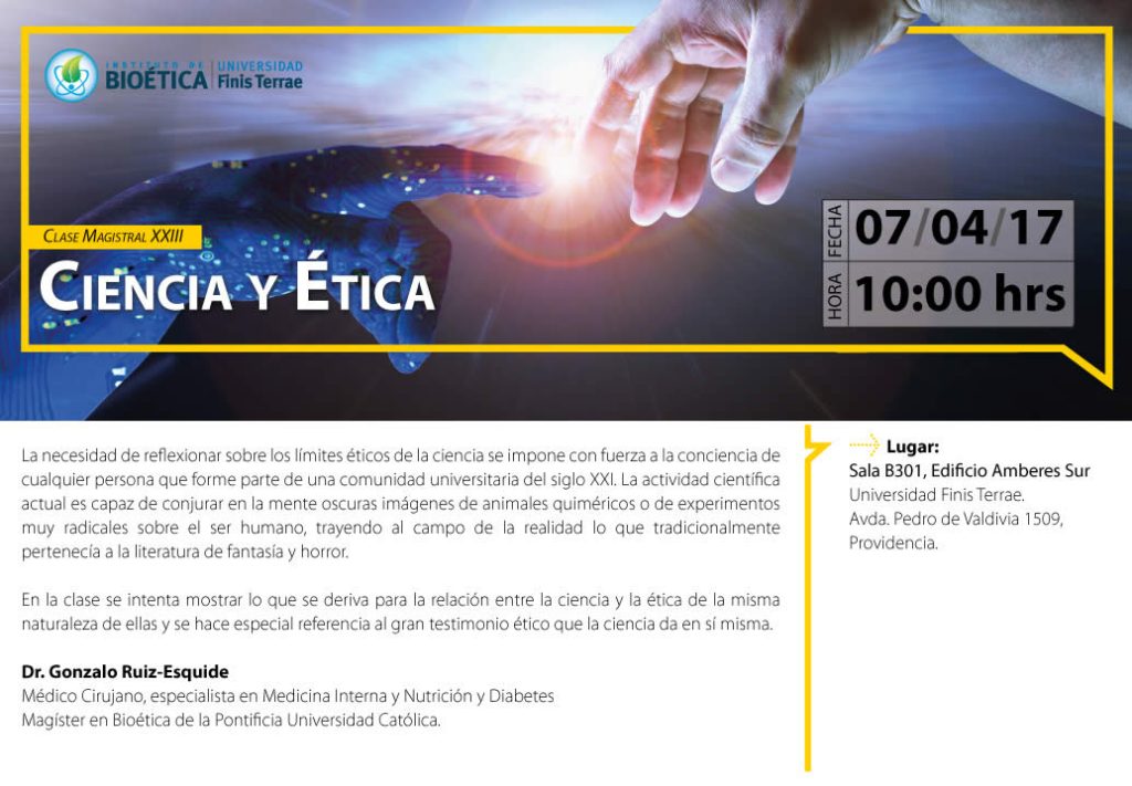 Invitacion Clase Magistral Xxiii Instituto De Bioética Universidad